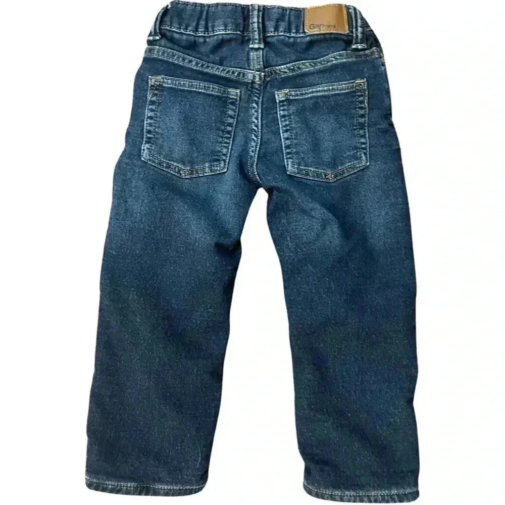 Boys Insulated Gap Adjustable Waist Jeans Size 3/3T